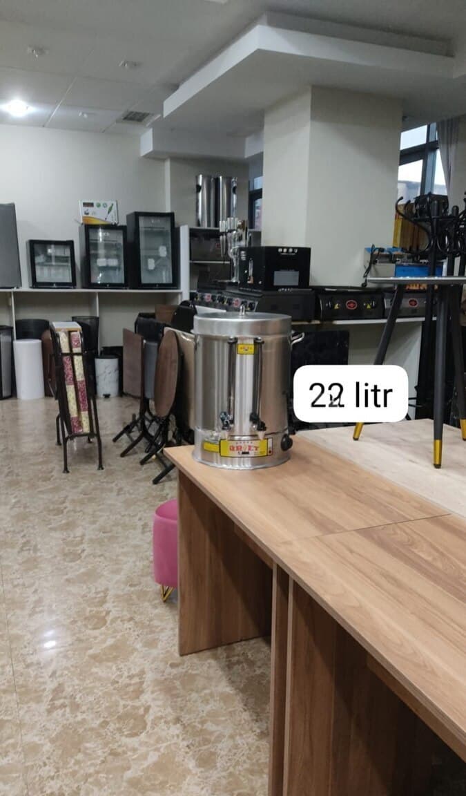 Samovar Paslanmayan polad material