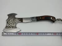 Kempinq baltası F05 ikitərəfli naxışlı — şəkil 4