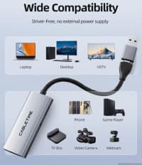 Video Capture Card Type-C to HDMI 4K — şəkil 12
