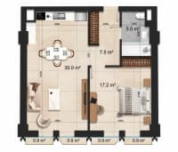 2 otaqlı mənzil 58.7 m² satılır Bakı, Sabunçu r. — şəkil 4