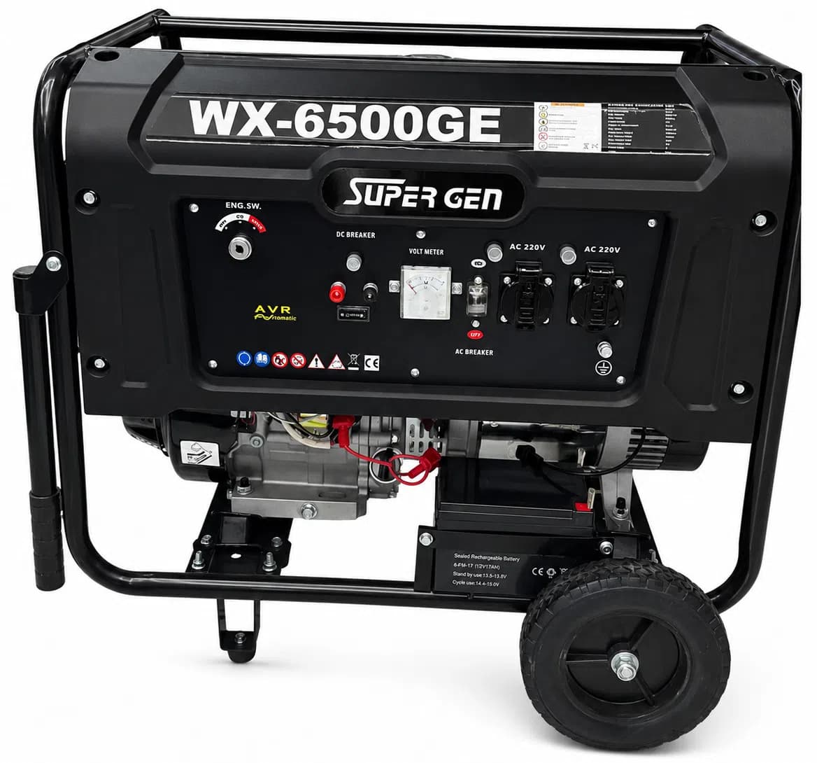 Super Gen WX-6500GE Benzin Generatoru 6.5 kVt