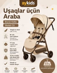Uniseks uşaq arabası, Qara rəng — şəkil 1