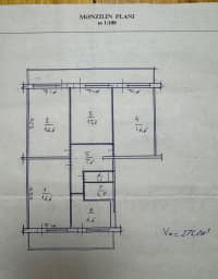 4 otaqlı mənzil 100 m² satılır — şəkil 13
