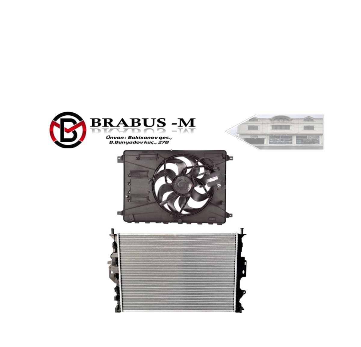 Radiator və pər dəsti Mercedes