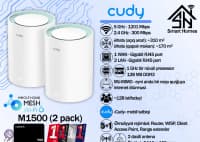 Mesh sistem Cudy AX1500 Gigabit Wi-Fi 6 (2 pack) — şəkil 1