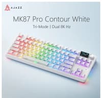 Mexaniki klaviatura Ajazz MK87 Pro White Matte Translucent — şəkil 5