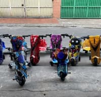 Uniseks uşaq skuteri, Elektrik skuter, Qara rəng — şəkil 7