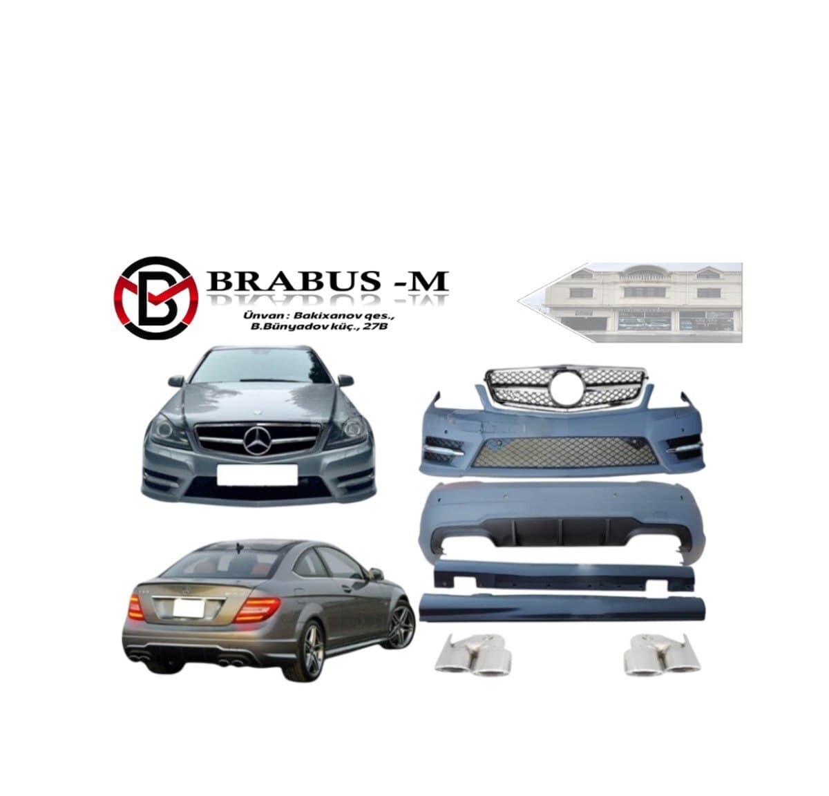 Body kit Mercedes W204 AMG