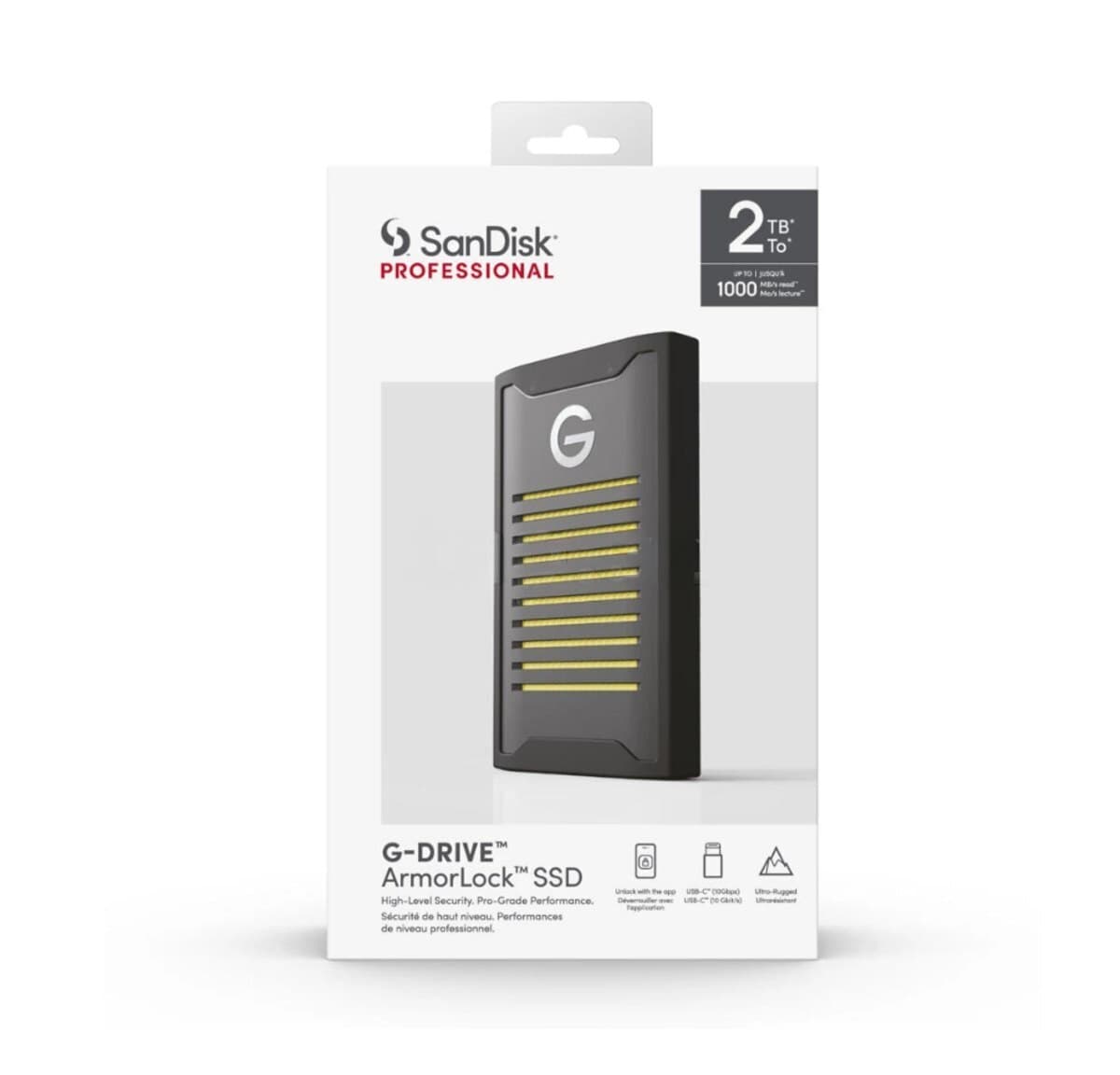 Xarici SSD SanDisk G-DRIVE ArmorLock 2TB