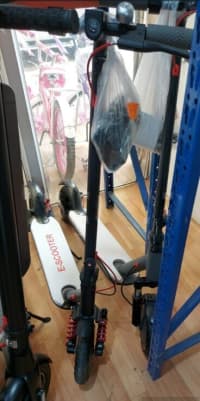 Uniseks uşaq skuteri, Elektrik skuter, Qara rəng — şəkil 7