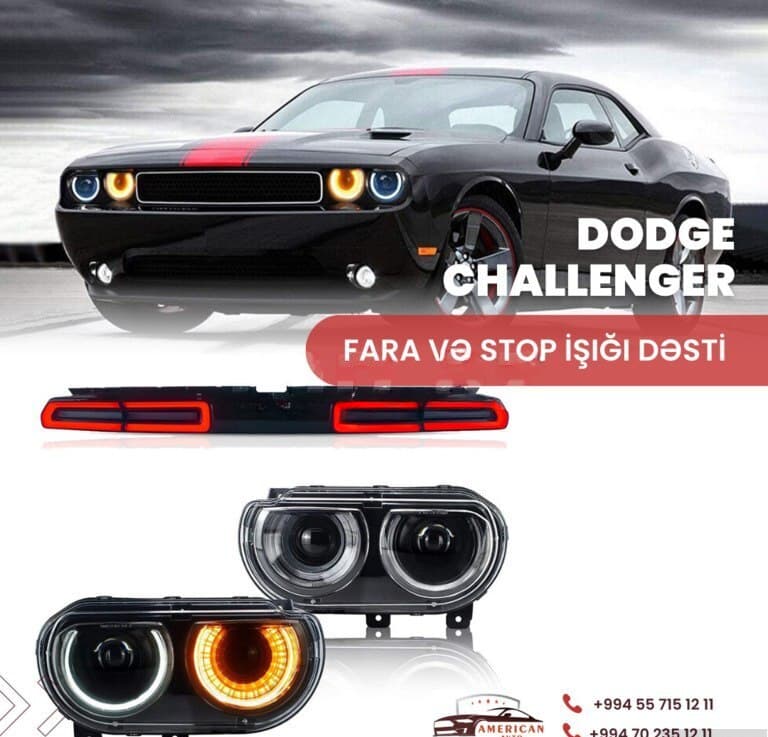 Fara və stop işıqları Dodge Challenger