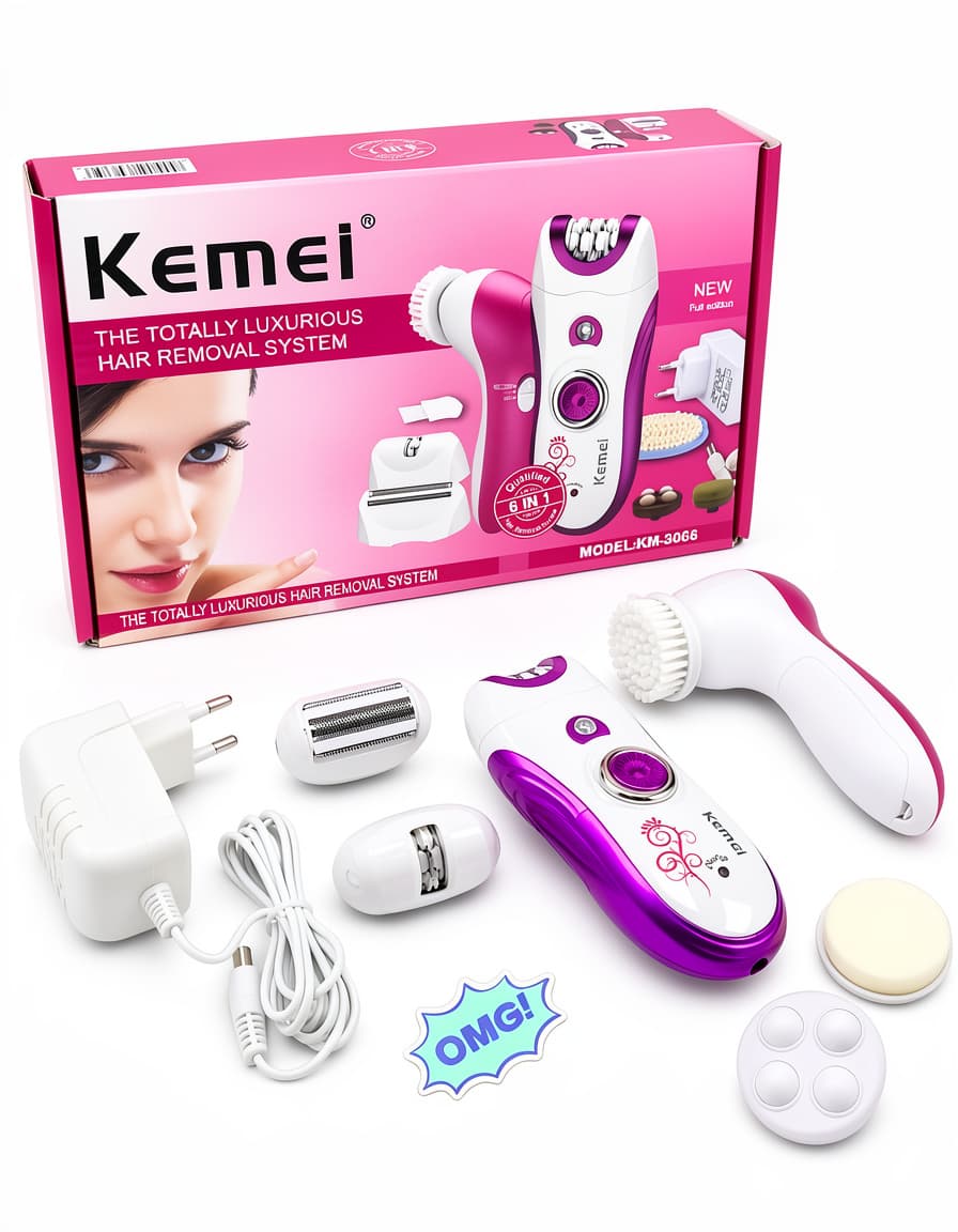 Kemei Epilyator və Üz Təmizləyici Dəsti