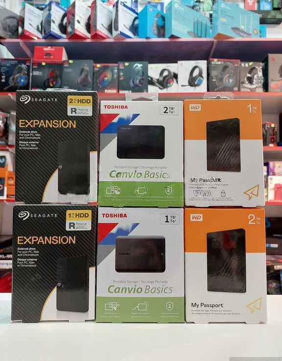 Seagate, WD, Toshiba Xarici Sərt Disklər (HDD/SSD)