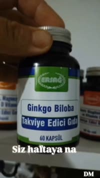 Qida əlavəsi Ersağ Ginkgo Biloba 60 kapsul — şəkil 2