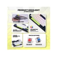 Oyun klaviaturası Fantech Atom87s MK877s — şəkil 4