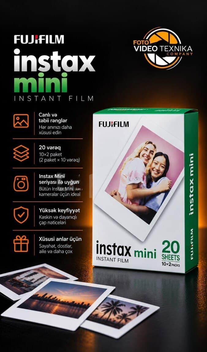 Foto vərəq Fujifilm Instax Mini Instant Film