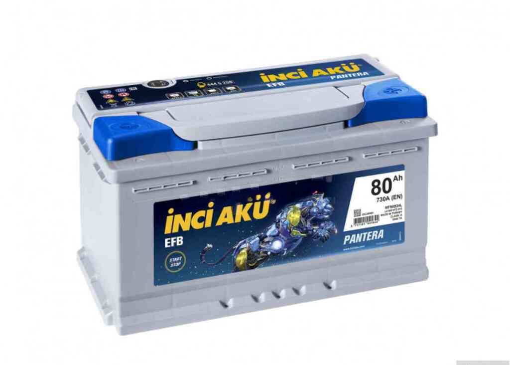 Akkumulyator İnci Akü Pantera EFB 80 Ah
