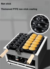 Professional Yumurta Formalı Vafli Aparatı 1800W — şəkil 3