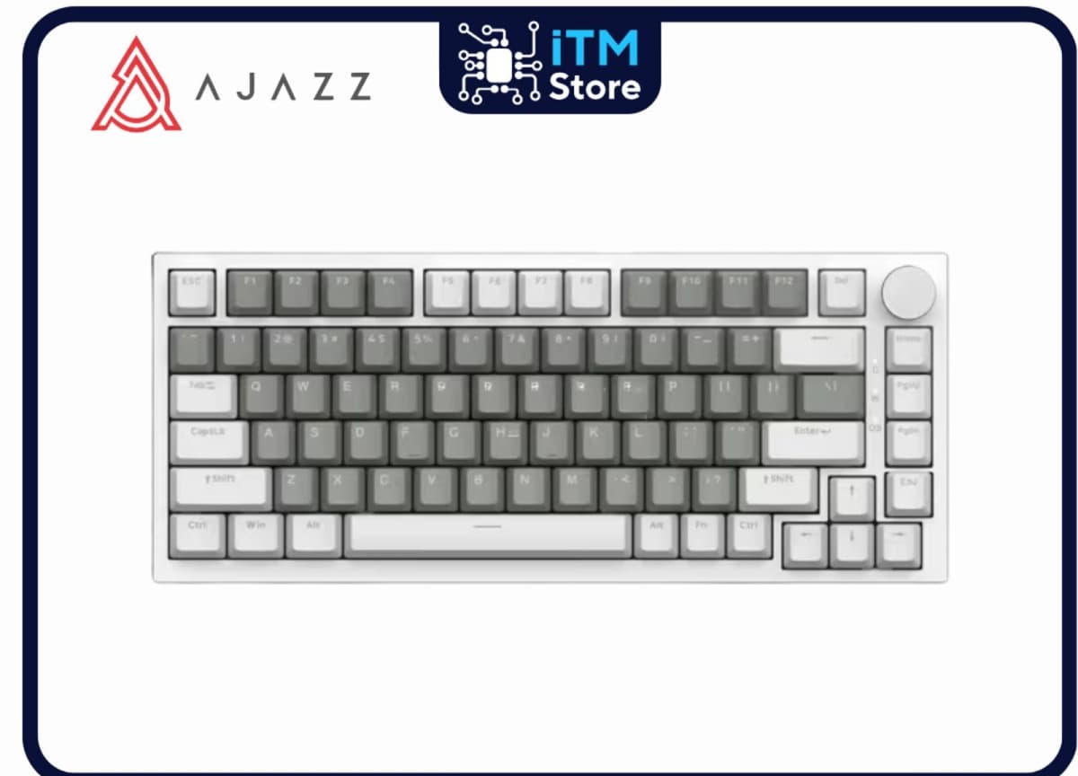 Mexaniki klaviatura Ajazz AK820 White-Gray