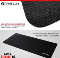 Mouse pad Fantech Basic MP64 BK Speed Edition — şəkil 3