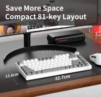Klaviatura Ajazz AK820 Gray-White White Light — şəkil 5
