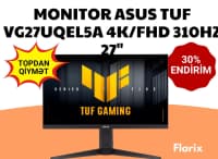 ASUS TUF Gaming VG27UQEL5A 27" 4K 310Hz Monitor — şəkil 1