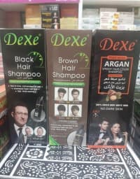 saç qaraldan şampun "dexe black hair shampoo 400 ml" — şəkil 8