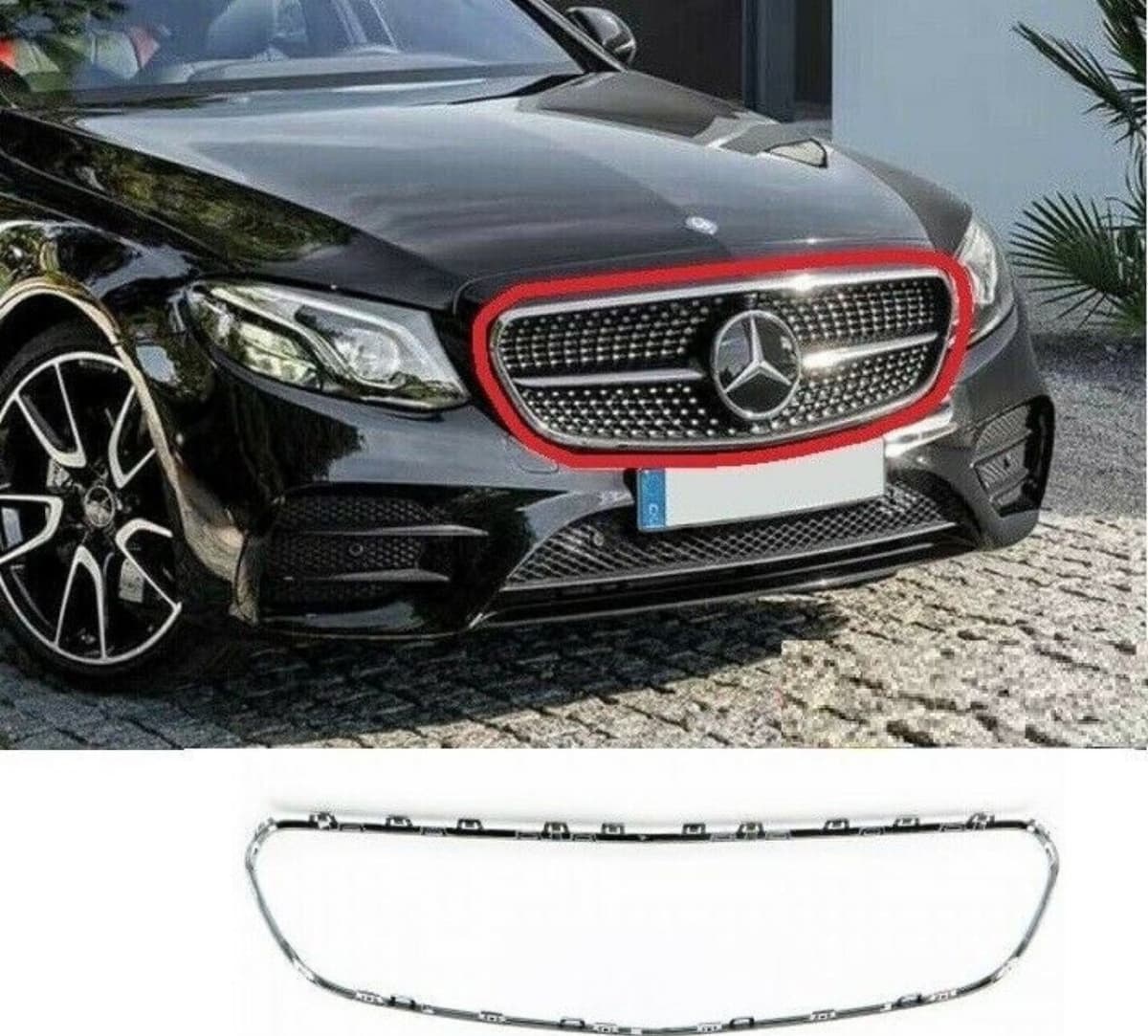 Radiator barmaqlığı xromu Mercedes W213