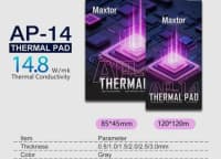 Maxtor AP-12 Termal Pad 85x45x1.0mm 14.8W/m-k — şəkil 1