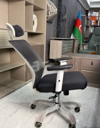 Ağ rəng, Ofis üçün kreslo — şəkil 3