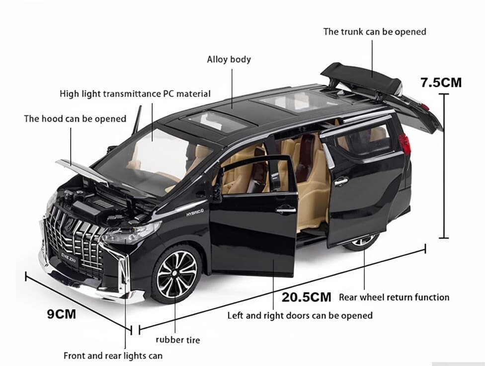 Che Zhi Toyota Alphard Model Oyuncaq Maşın