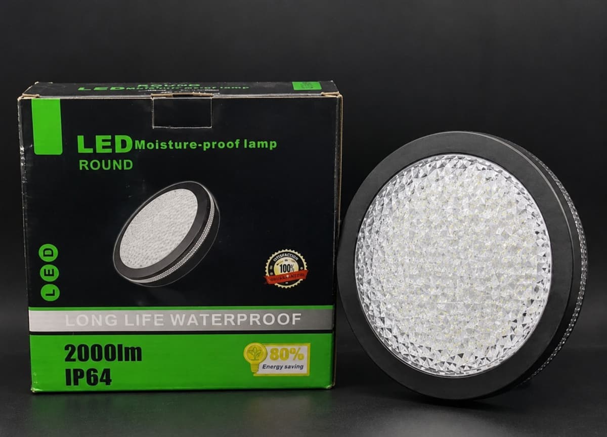 Spot lampa 24W yumru qara