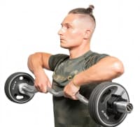 EZ Curl Barbell F50 Olimpiya Ştanq Qrifi — şəkil 4