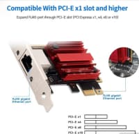 Şəbəkə kartı RTL8125B 2.5Gbps PCI-E — şəkil 2