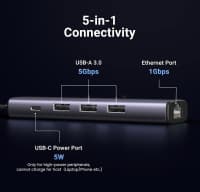 USB Hub Ugreen 5-in-1 Type-C CM475 — şəkil 5