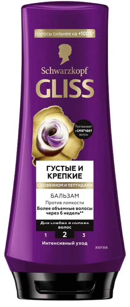 Schwarzkopf Gliss Qalın və Güclü Saç Balzamı, 200 ml