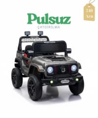 Uşaq elektromobili Brabus Jeep boz — şəkil 5