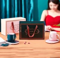 Qızdırıcılı fincan dəsti Lucky 55 dərəcə — şəkil 9