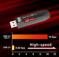 256 GB USB Flash kart, Plastik material — şəkil 3