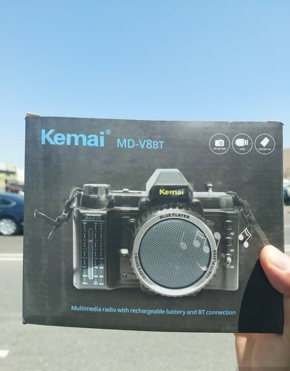 Kemai MD-V8BT Fotoaparat Formalı Bluetooth Dinamik