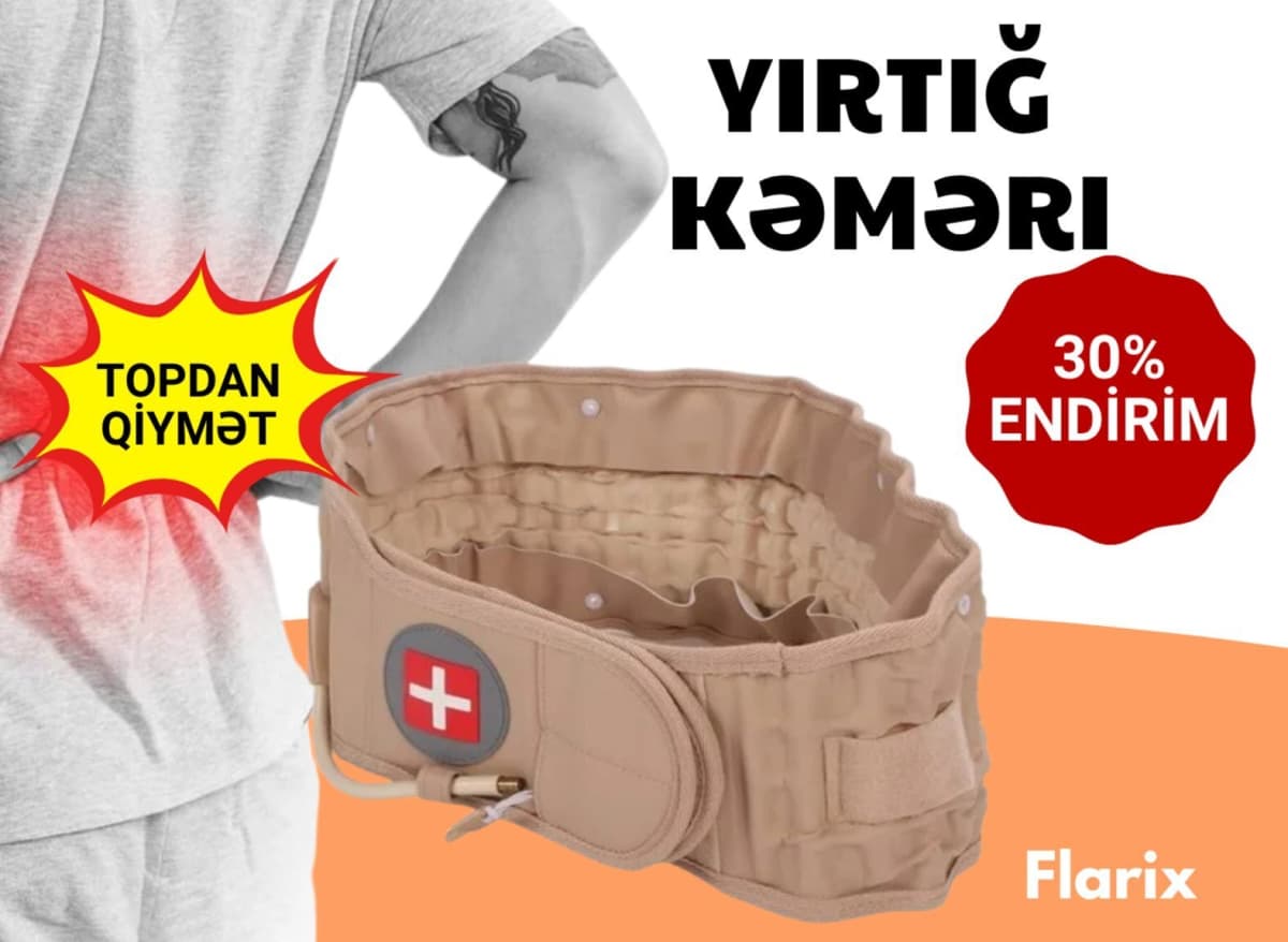 Ortopedik bel yırtığı kəməri