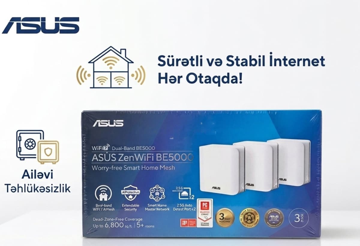 Router ASUS ZenWiFi BE5000 Mesh 3x WiFi 7