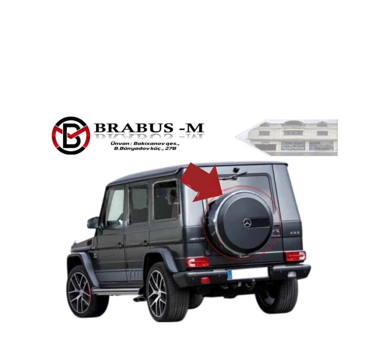 Baqaj üstü xrom Mercedes W463
