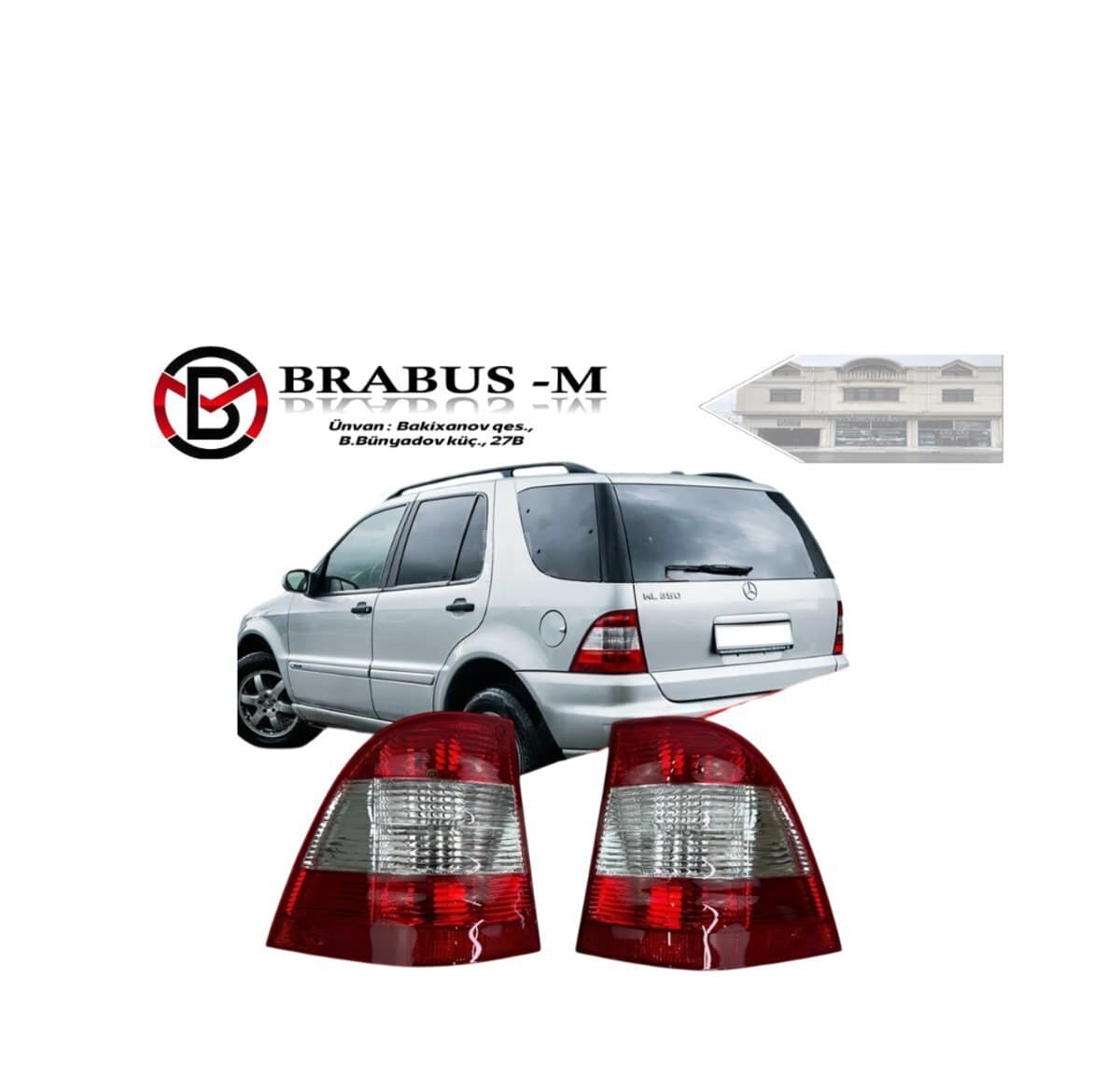 Arxa stop işığı Mercedes ML W163