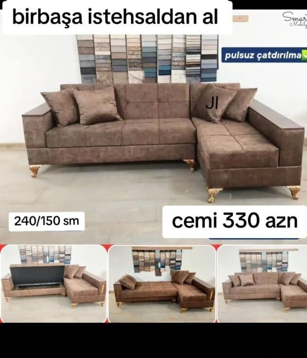 Künc divan, Qarışıq rəng