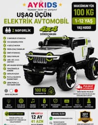 Uşaq elektrik avtomobili 4 motorlu — şəkil 1