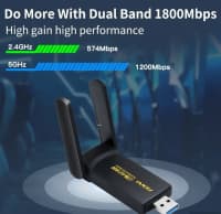 Wi-Fi adapter USB 6 1800Mbps — şəkil 3