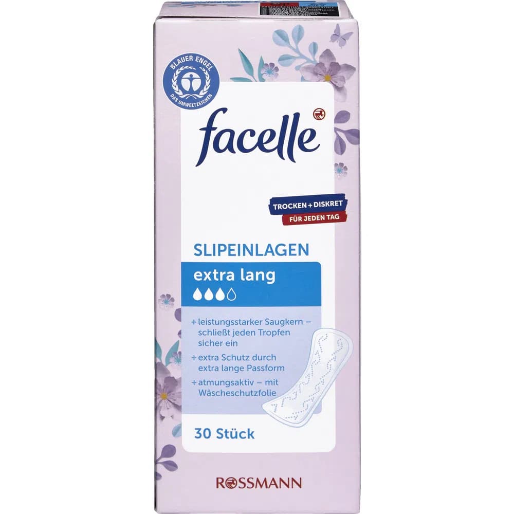 Facelle Slipeinlagen Extra Lang Gündəlik Bez, 30 ədəd