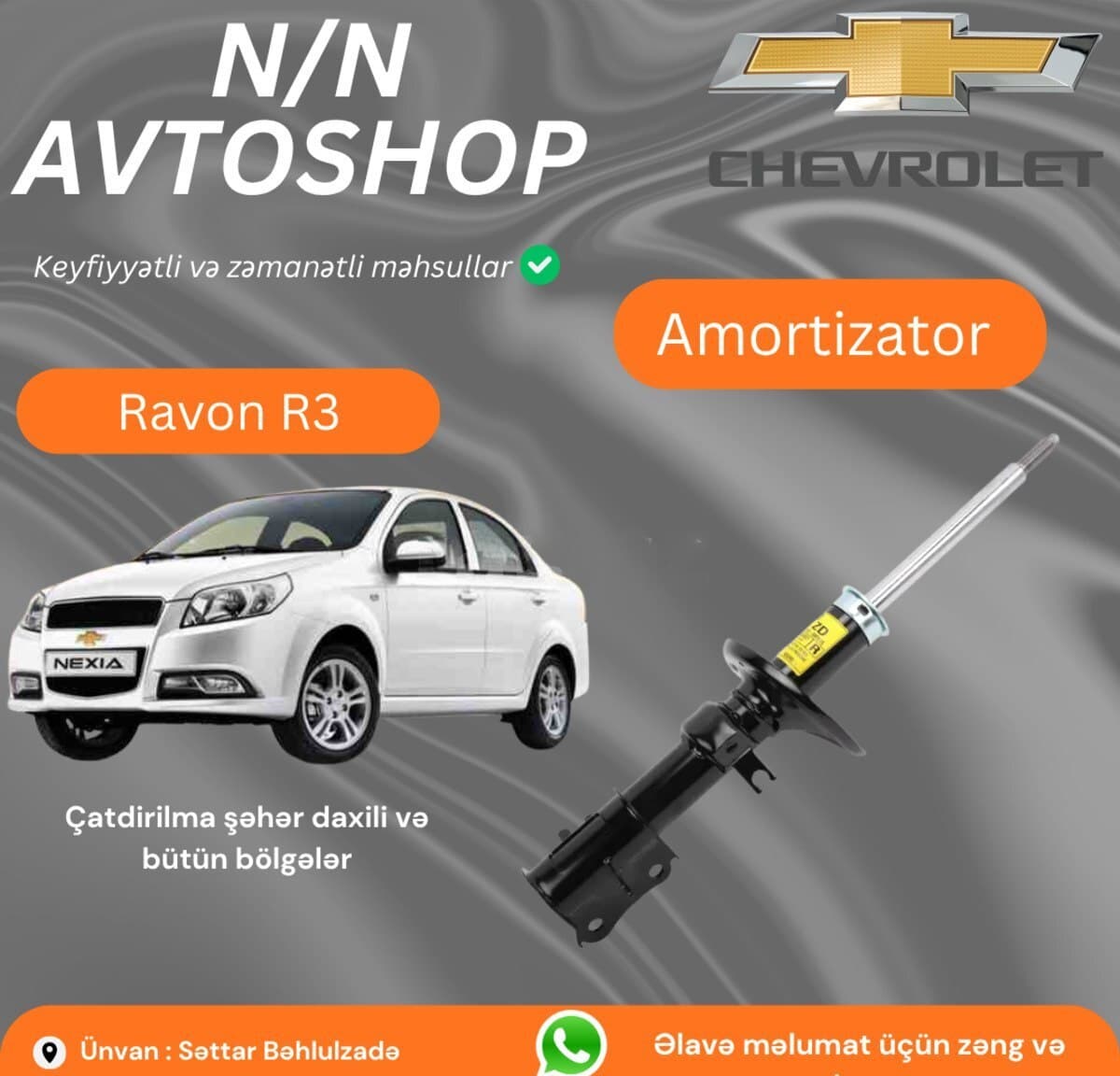 Ön amortizator Ravon R3