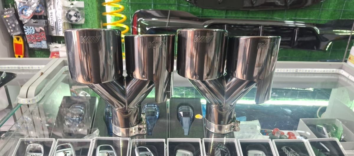 Səsboğucu başlığı 110mm qara xrom